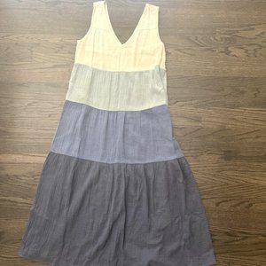 Marine Layer Corrinne Maxi Dress in Blue/Cream